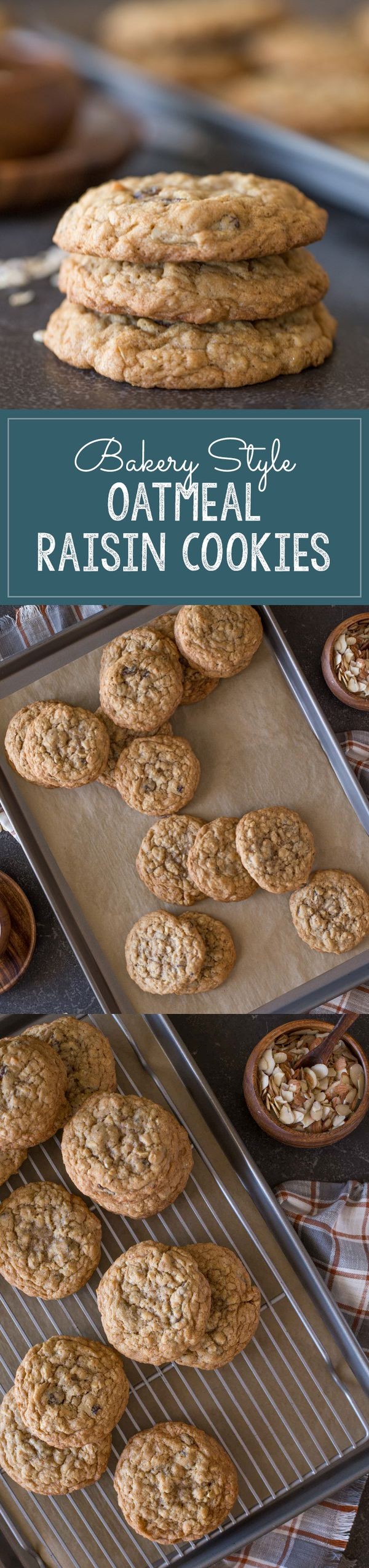 Bakery Style Oatmeal Raisin Cookies