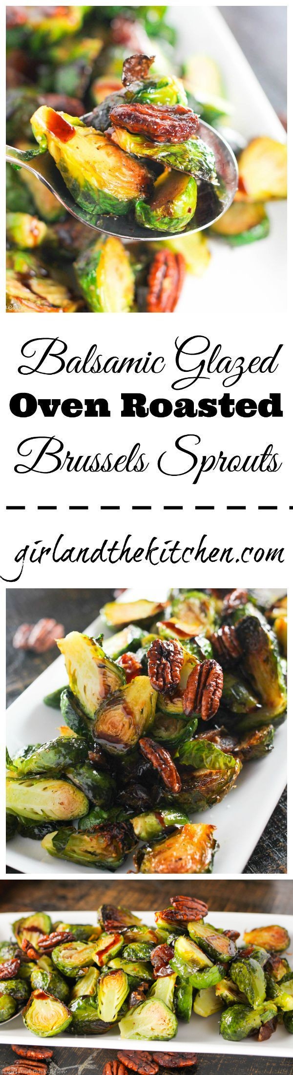 Balsamic Glazed Oven Roasted Brussels Sprouts