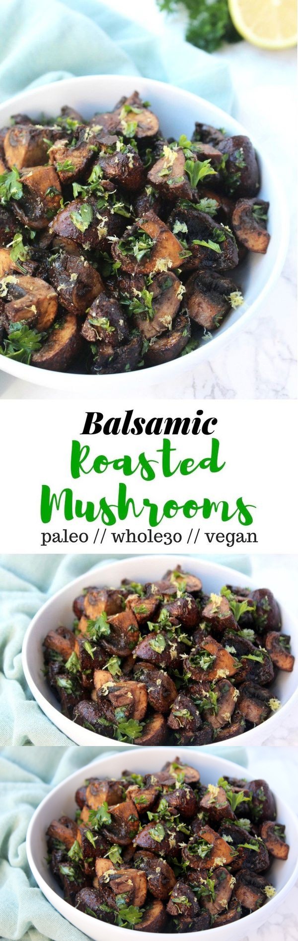 Balsamic Roasted Mushrooms