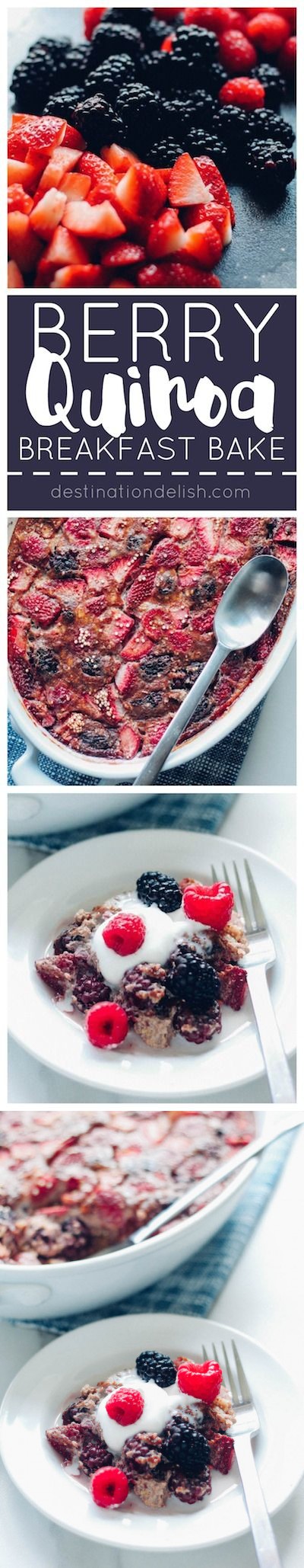 Banana Berry Quinoa Breakfast Bake