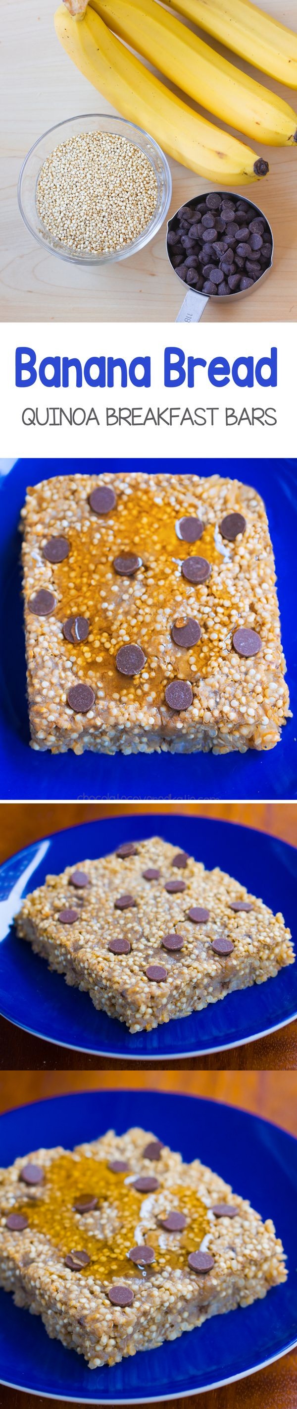 Banana Bread Baked Quinoa Breakfast Bars