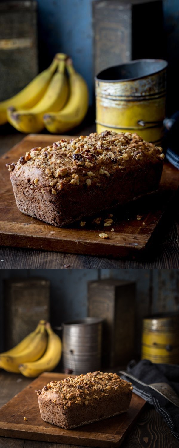 Banana Bread with Dates and Walnuts