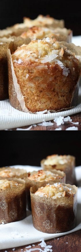 Banana Coconut Crunch Muffins