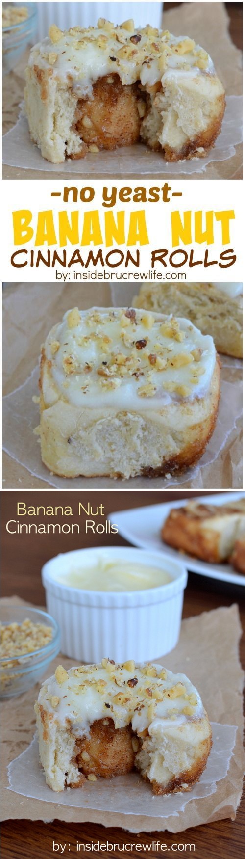 Banana Nut Cinnamon Rolls