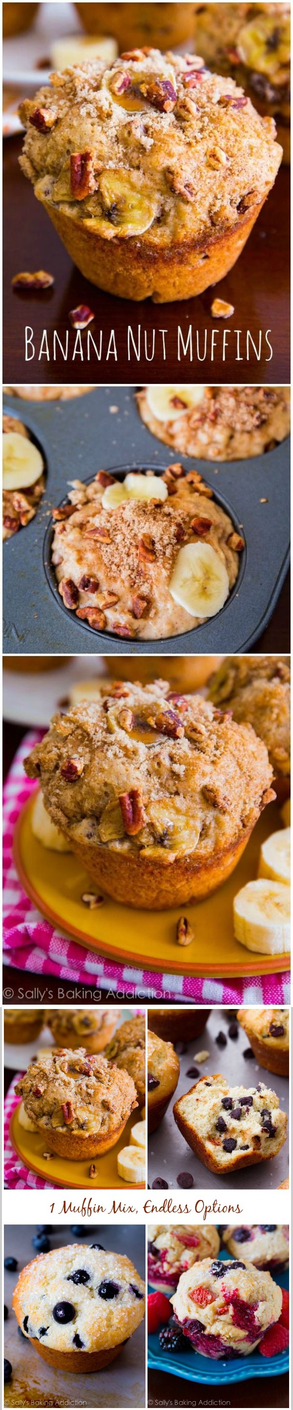 Banana Nut Muffins and Very Berry Muffins