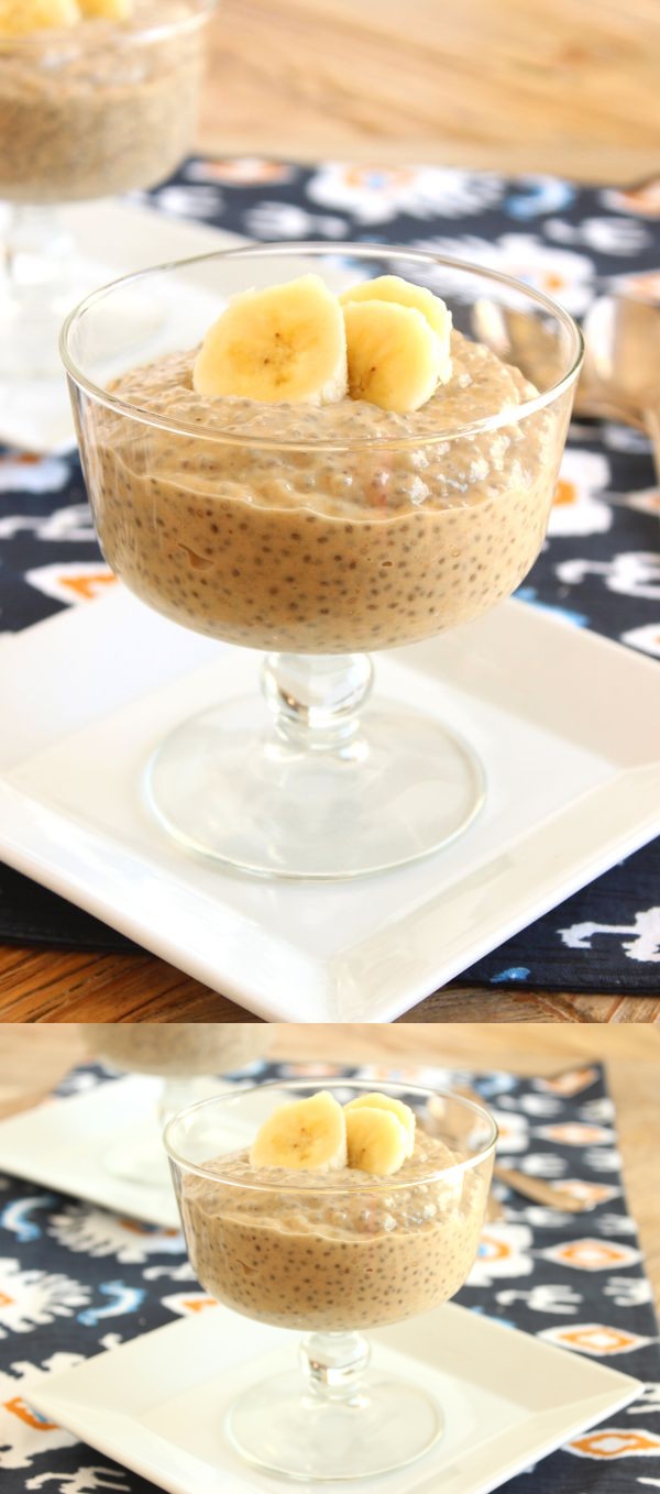 Banana Peanut Butter Chia Seed Pudding