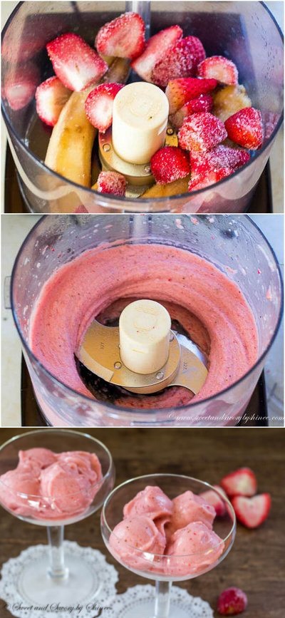 Banana Strawberry Ice Cream