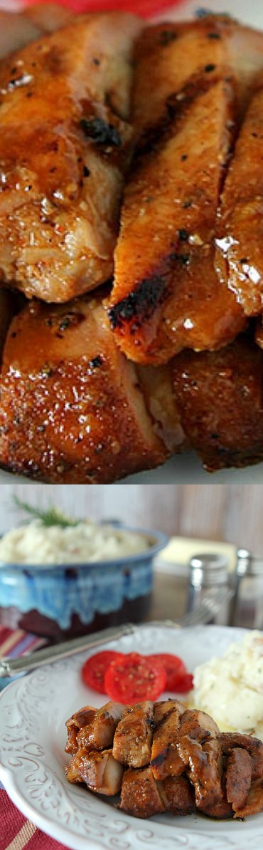 Barbecue Chicken with Peach Barbecue Sauce