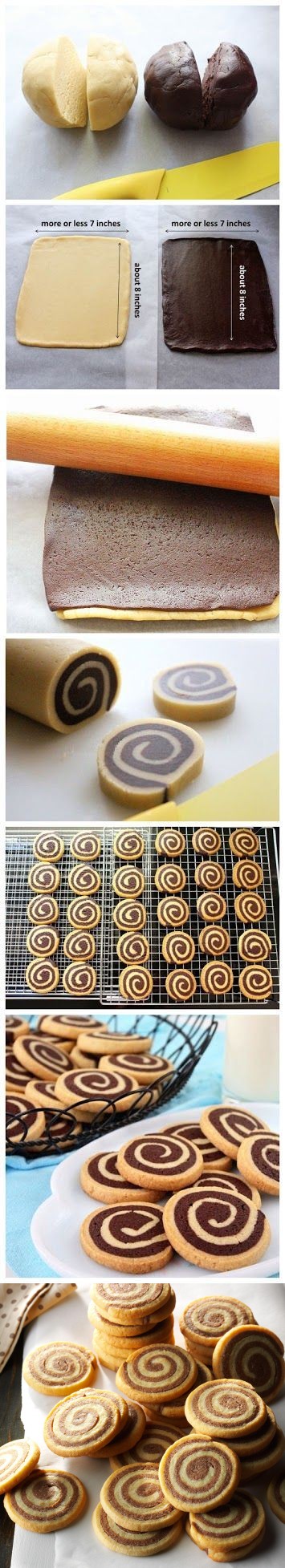 Basic Chocolate Pinwheel Cookies