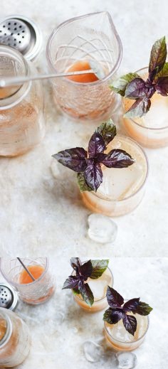 Basil Fig Vodka Smash