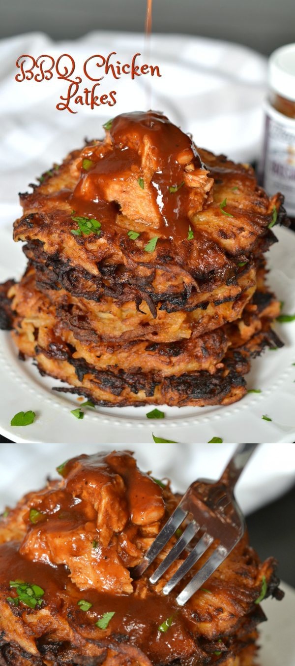 BBQ Chicken Latkes