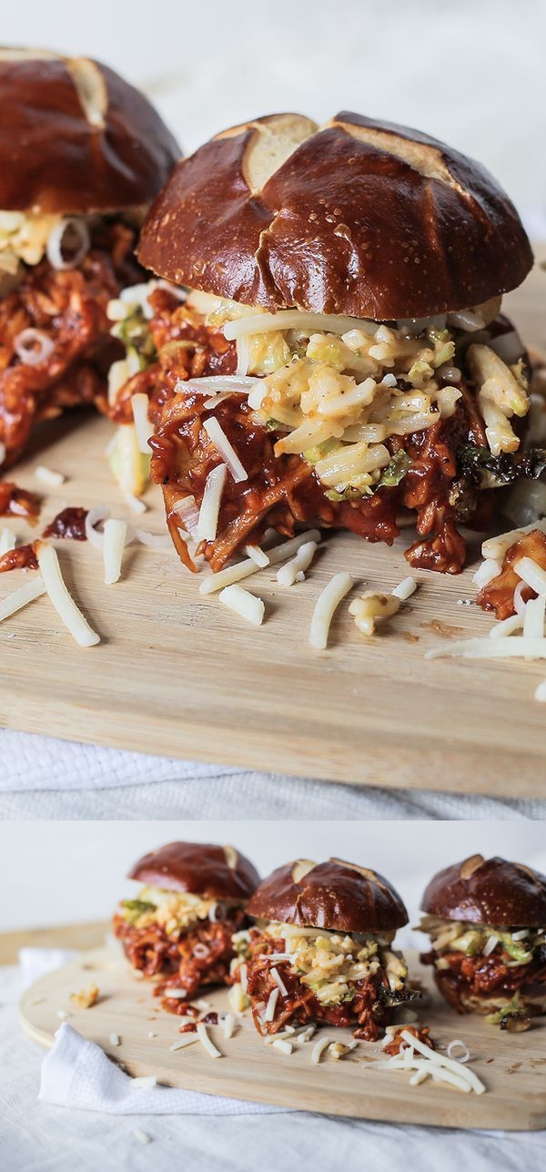 BBQ Sliders with Spicy Sprout Slaw