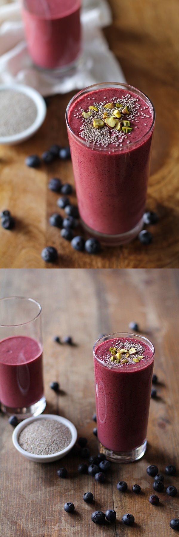 Beet Berry Apple Chia Smoothie