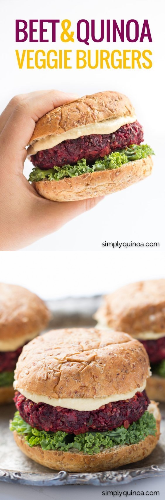 Beet + Quinoa Veggie Burgers