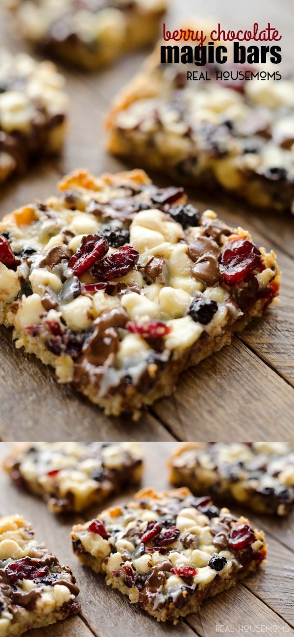 Berry Chocolate Magic Bars