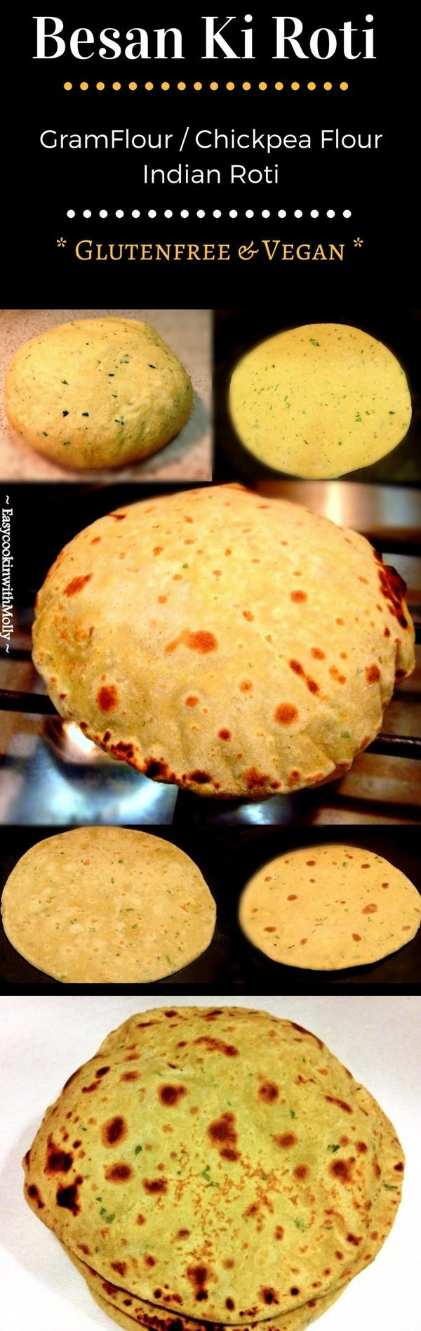 Besan Ki Roti (Gram Flour Flatbread