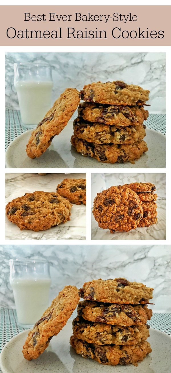 Best Ever Bakery-Style Oatmeal Raisin Cookies