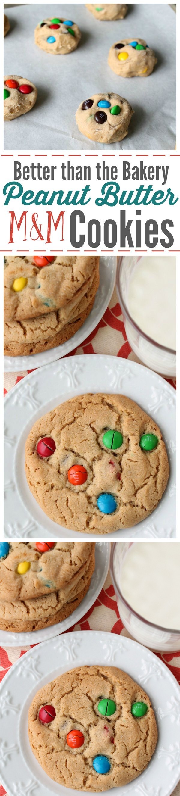 Better than the Bakery Peanut Butter M&M Cookies