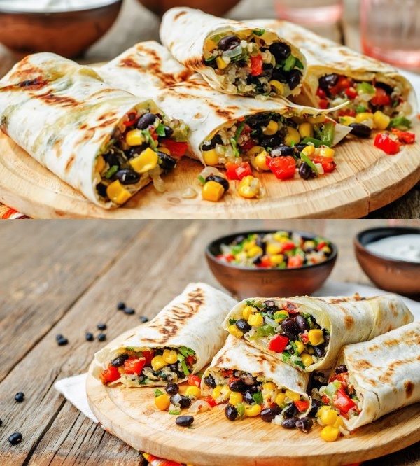 Black Bean Veggie Burrito