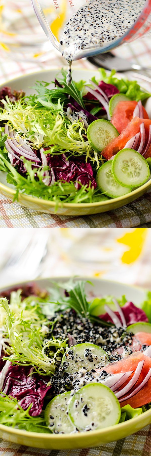 Black Sesame Salad Dressing