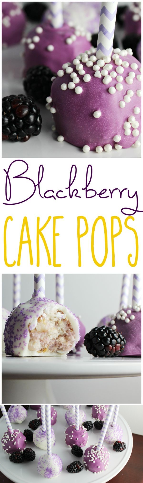 Blackberry Cake Pops