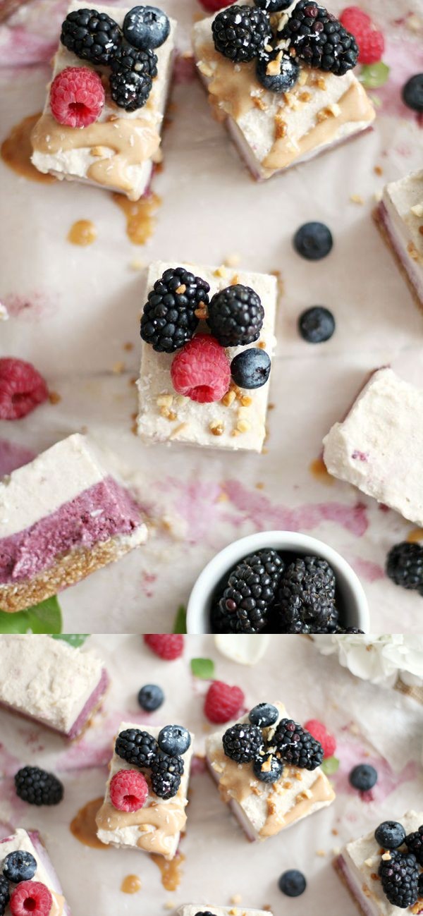 Blackcurrant Banana Ice-Cream Bars