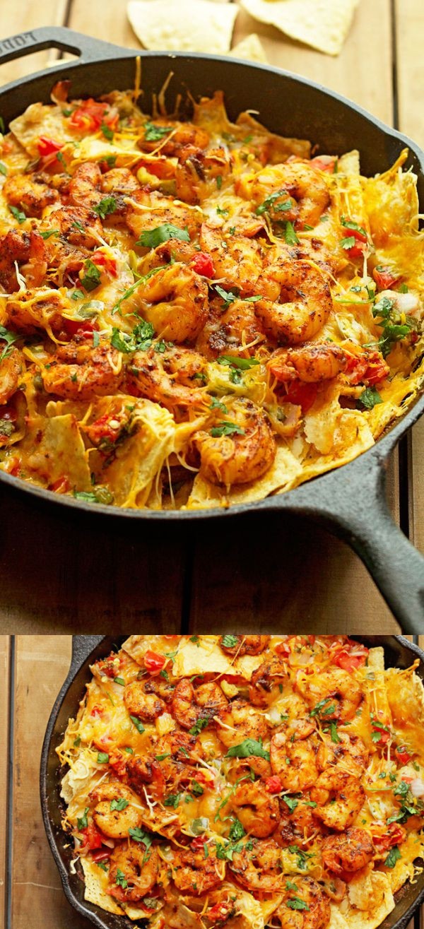 Blackened Shrimp Nachos