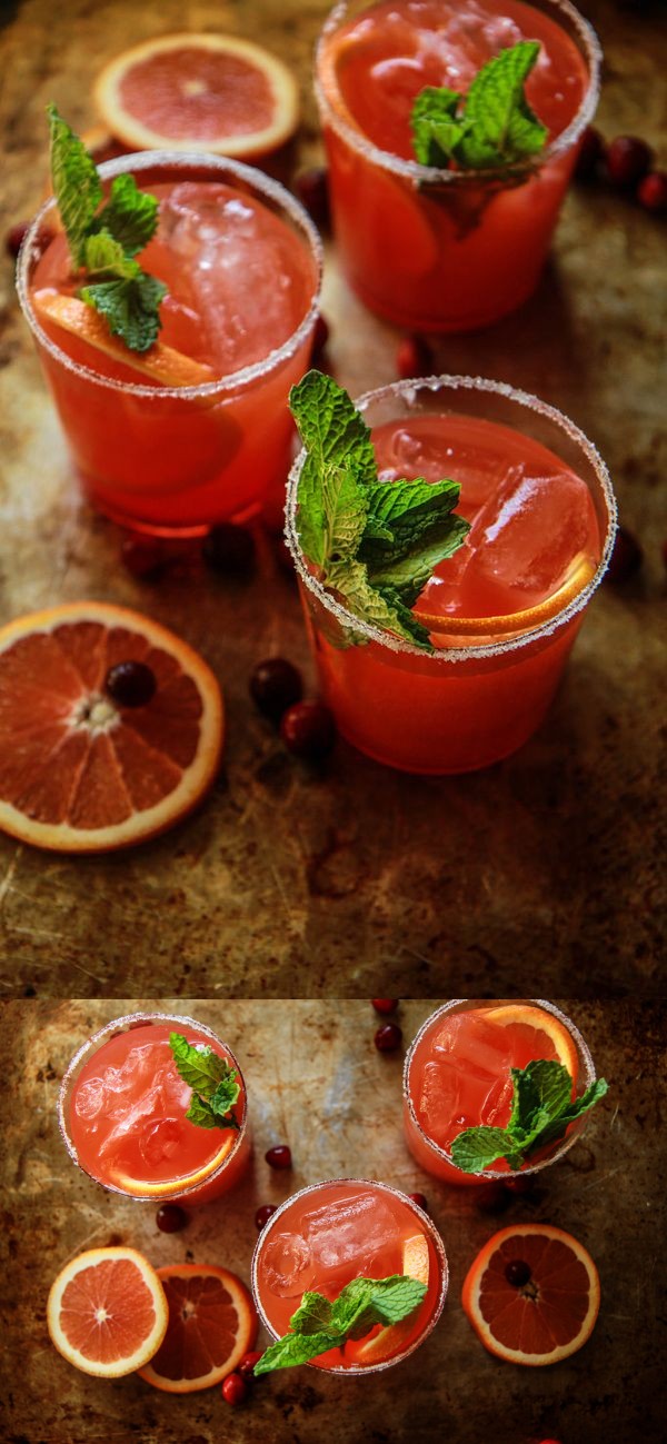 Blood Orange Tequila Mint Fizz