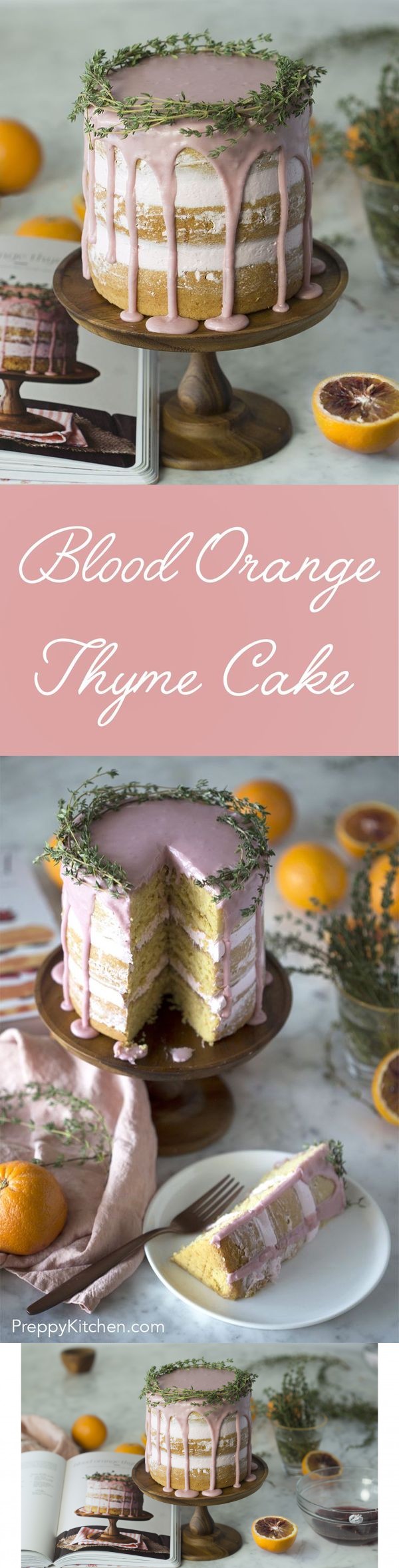 Blood Orange Thyme Cake