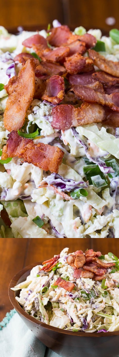 Blue Cheese Bacon Coleslaw