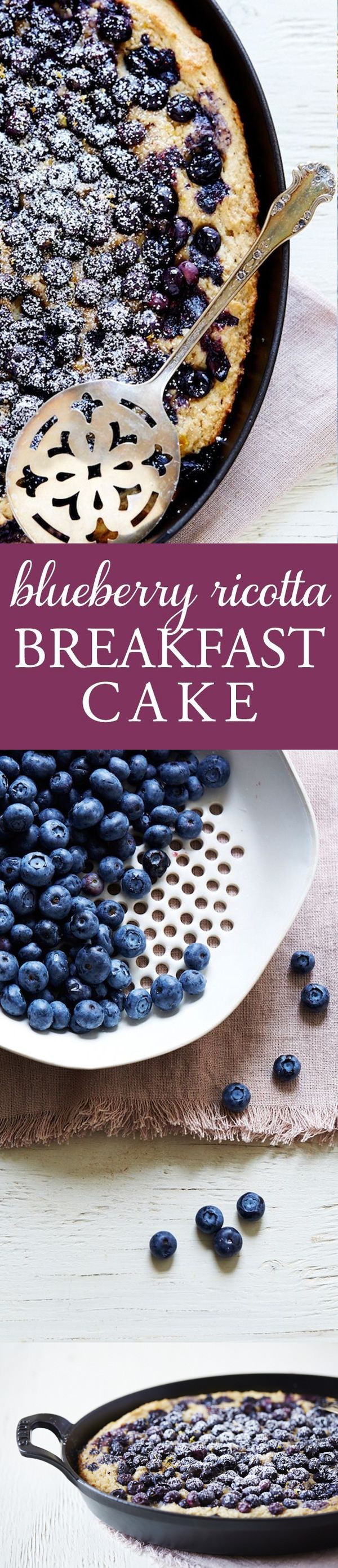 Blueberry & Ricotta Breakfast Cake (gluten-free