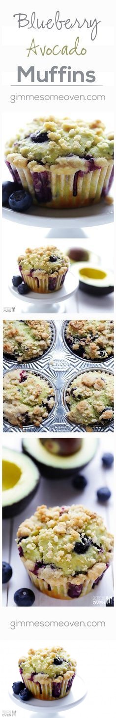 Blueberry Avocado Muffins