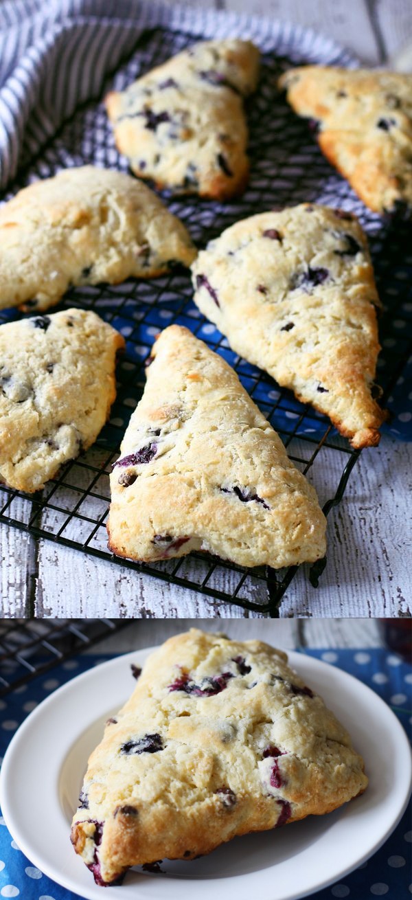 Blueberry Chocolate Scones