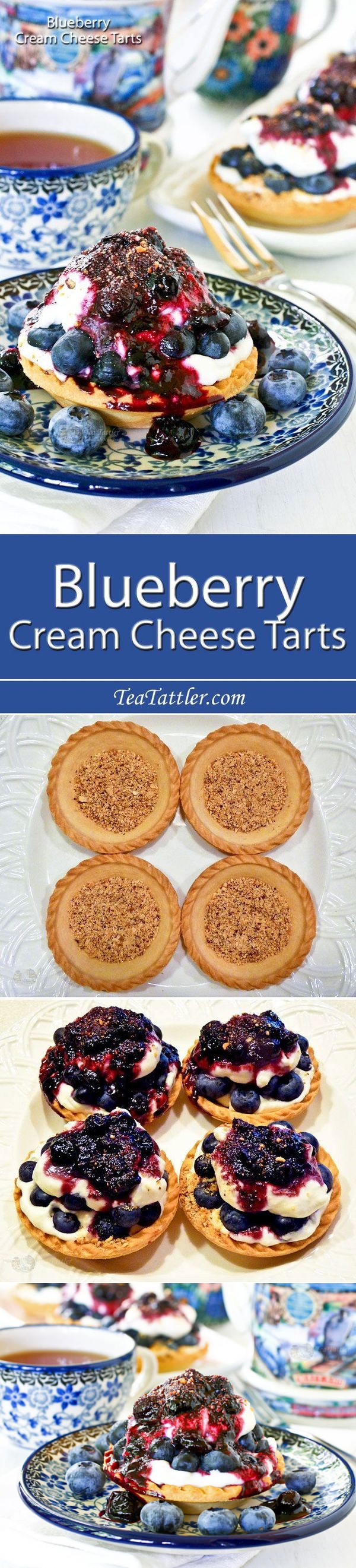 Blueberry Cream Cheese Tarts