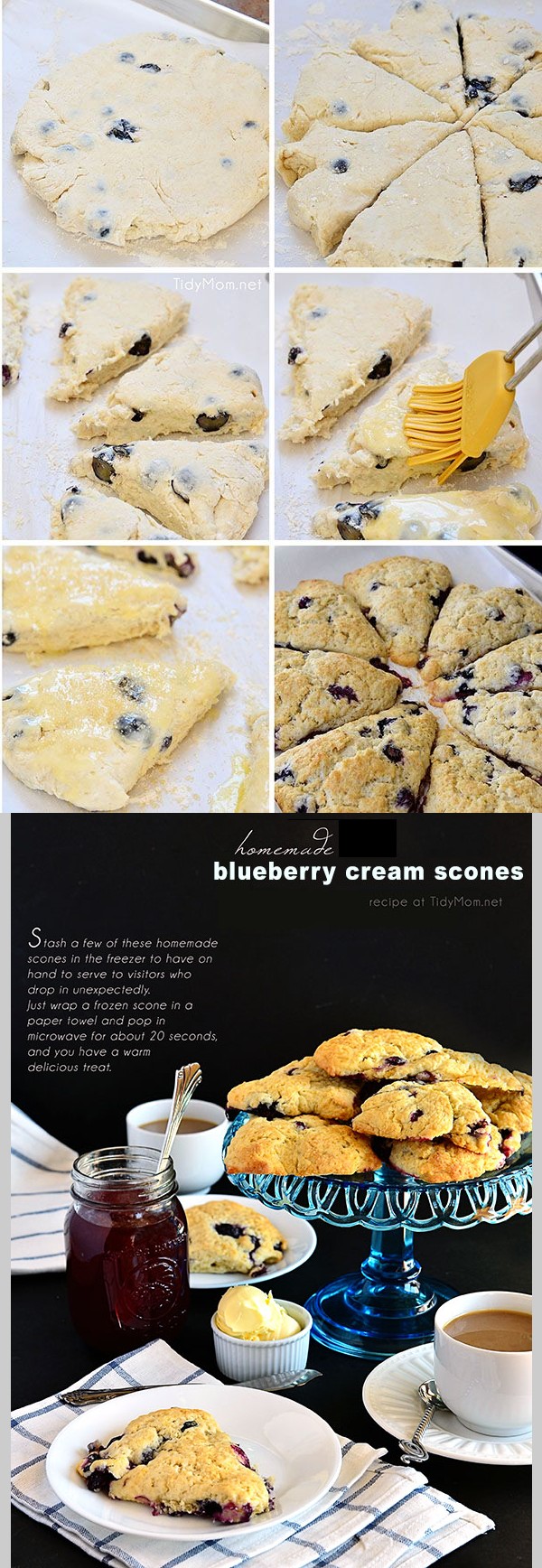 Blueberry Cream Scones