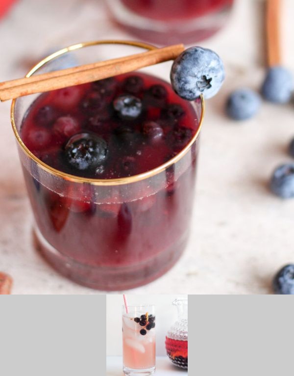 Blueberry Kombucha Sangria