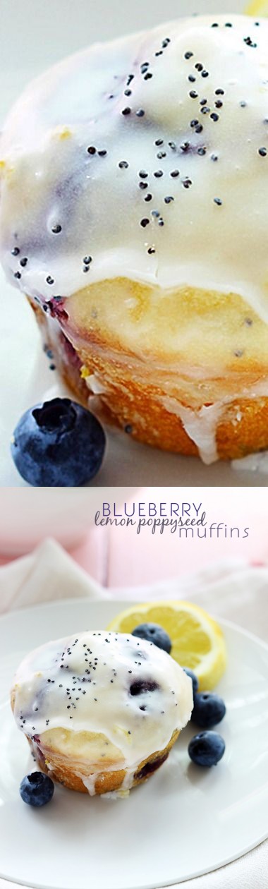 Blueberry Lemon Poppyseed Muffins