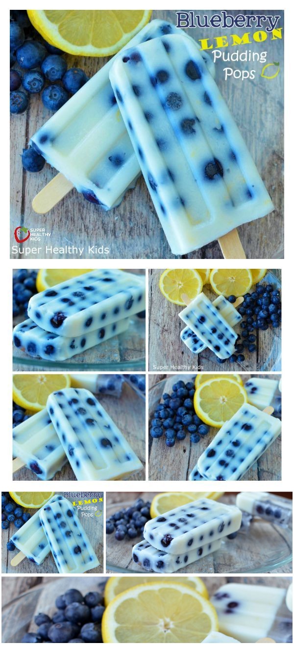 Blueberry Lemon Pudding Pops