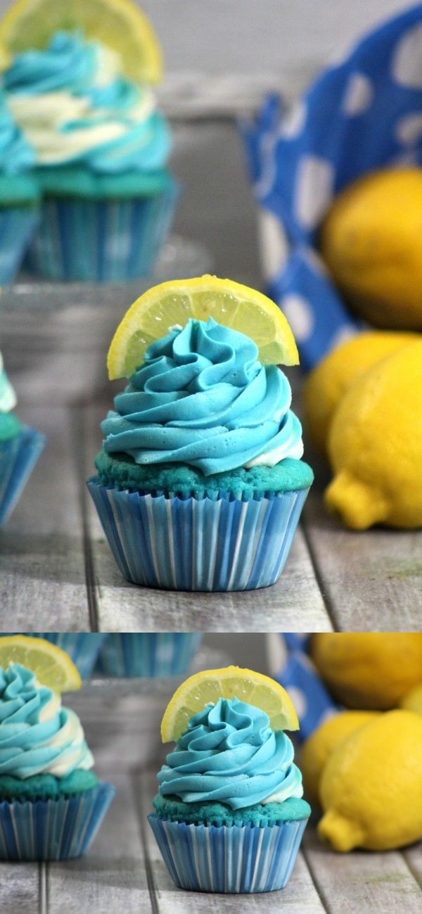 Blueberry Lemonade Cupcake