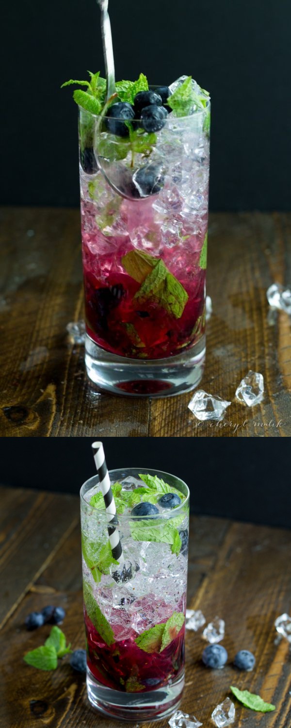 Blueberry Mojitos