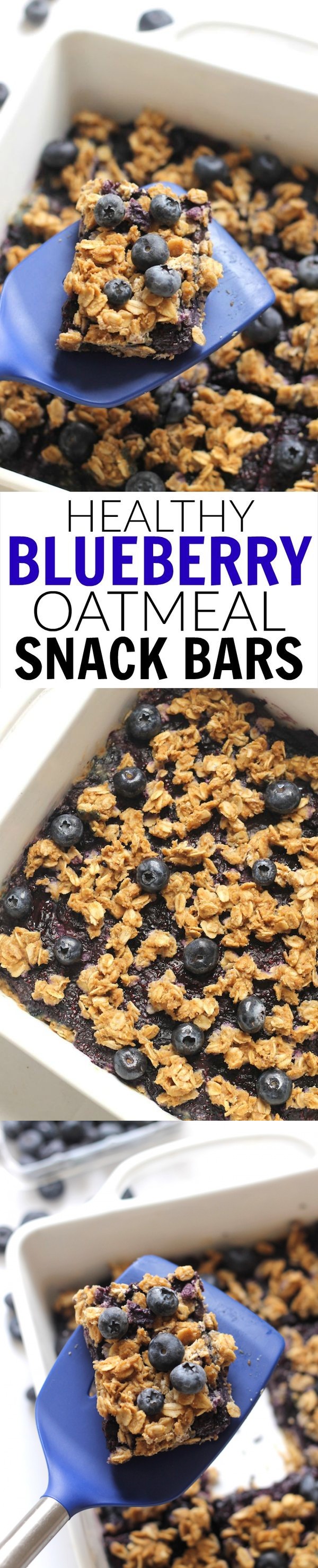 Blueberry Oatmeal Snack Bars