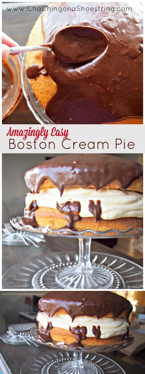 Boston Cream Cake Recipe (Amazingly Easy and Delicious!