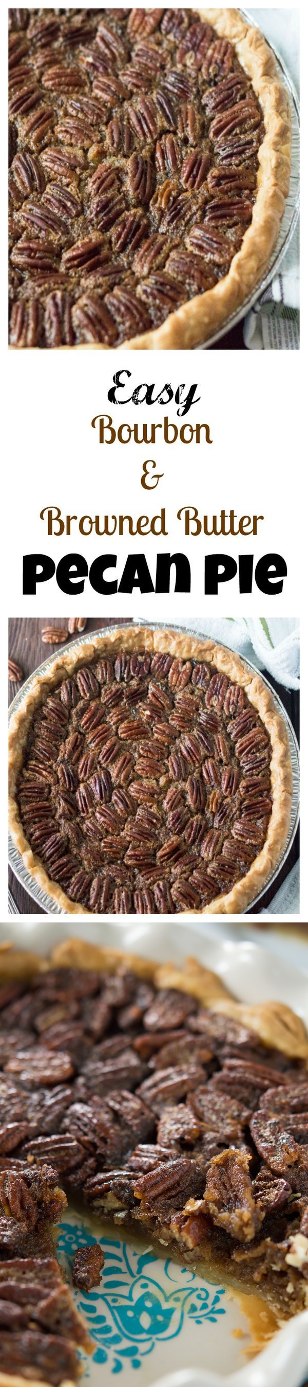 Bourbon and Browned Butter Pecan Pie