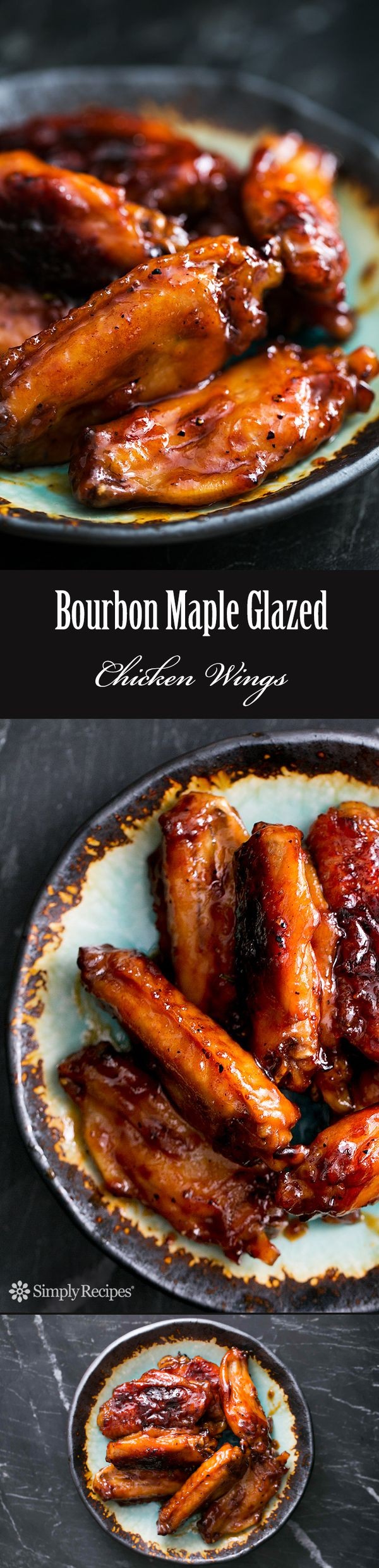 Bourbon Maple Glazed Chicken Wings