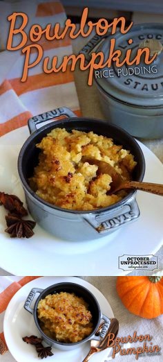 Bourbon Pumpkin Rice Pudding