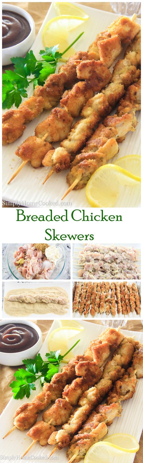 Breaded Chicken Skewers