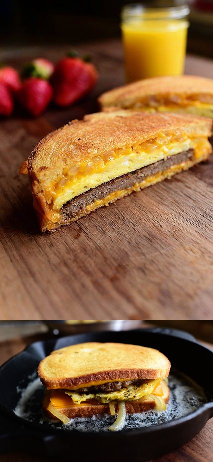 Breakfast Patty Melt