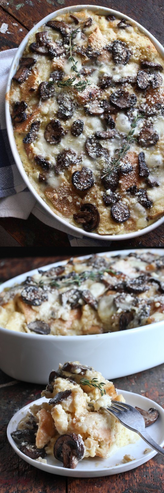 Brie & Mushroom Strata