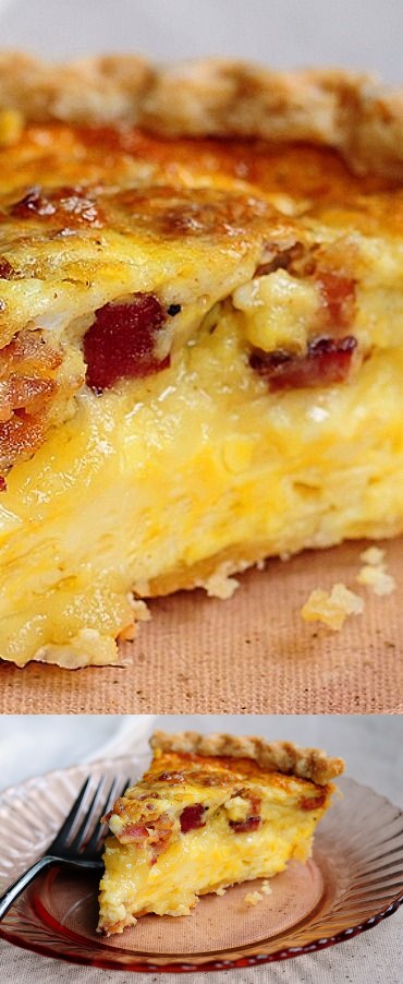 Brie and Bacon Quiche