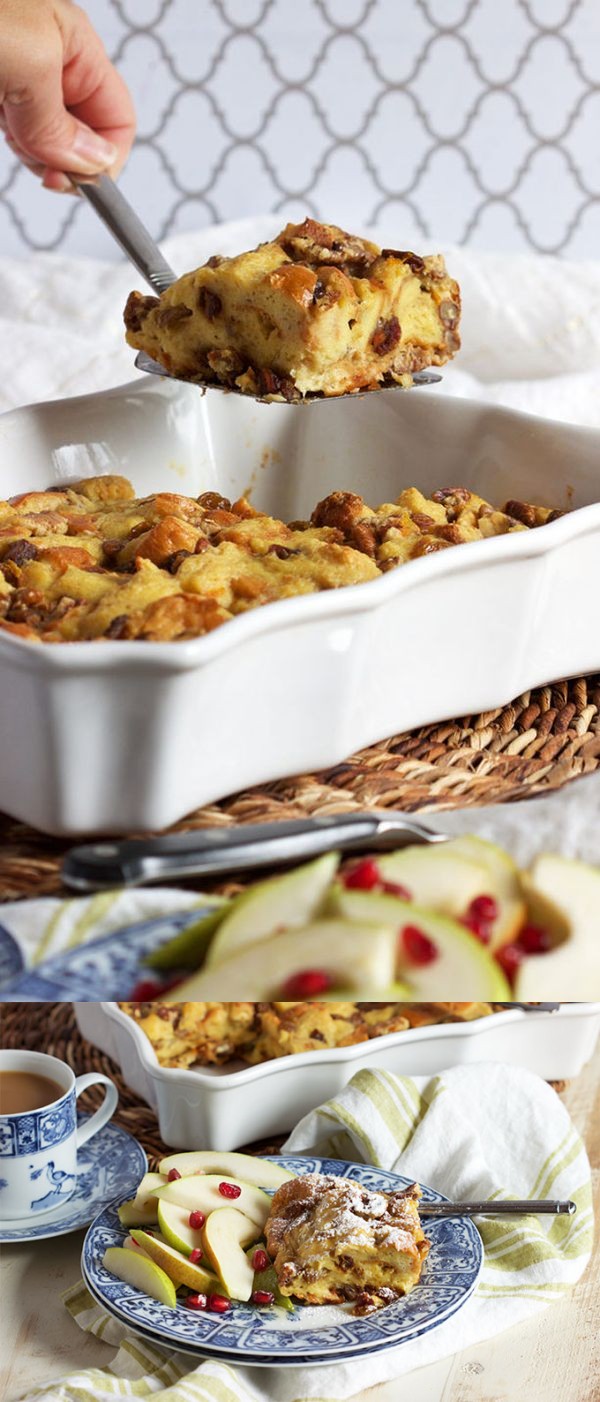 Brioche French Toast Casserole with Fruit and Nuts and an ALDI Giveaway